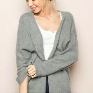 Brandy Melville Wool Blend Grey Open Cardigan